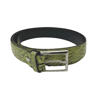 Green Snakeskin Belt